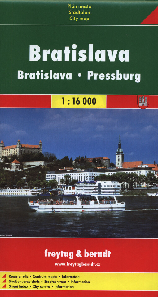 Bratislava : plán mesta = Bratislava : City map = Pressburg : Stadtpaln