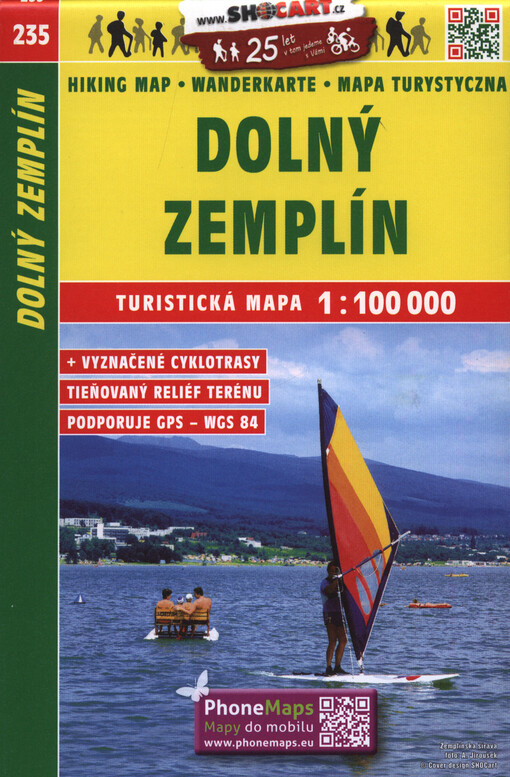 Dolný Zemplín : turistická mapa 1:100 000 + vyznačené cyklotrasy