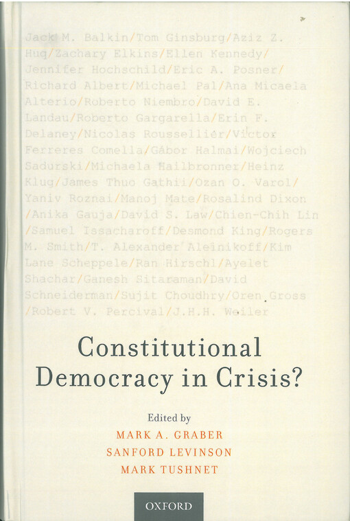 Constitutional democracy in crisis?