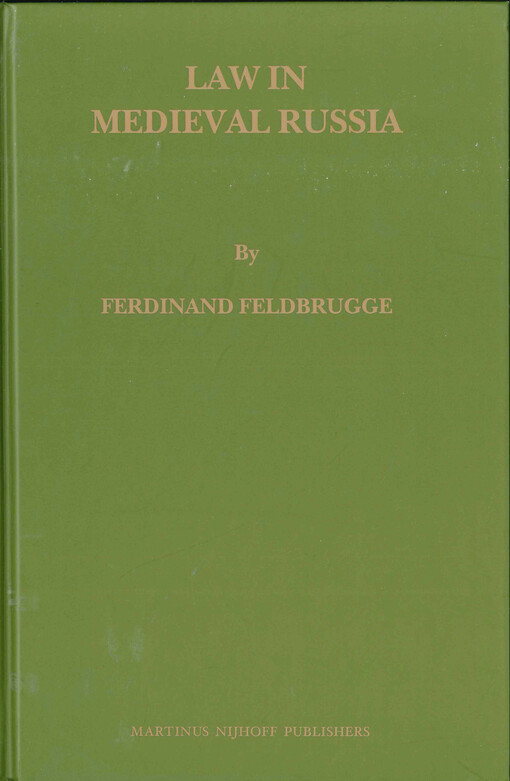 Law in medieval Russia