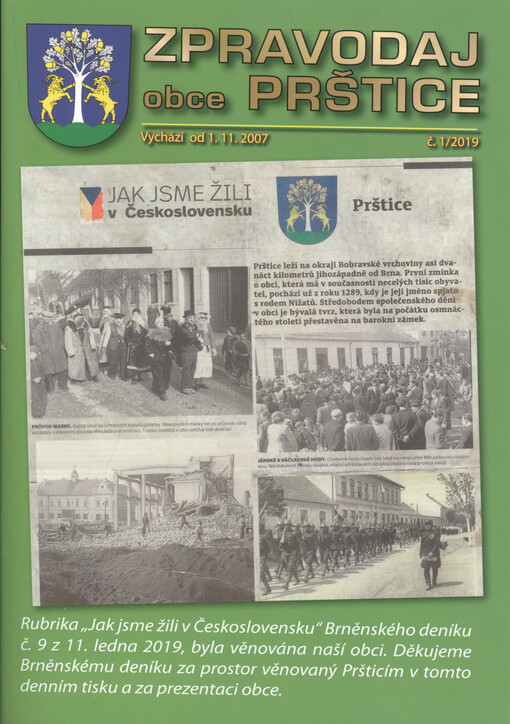 Zpravodaj obce Prštice