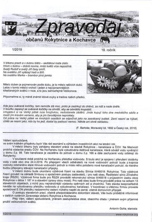 Zpravodaj občanů Rokytnice a Kochavce