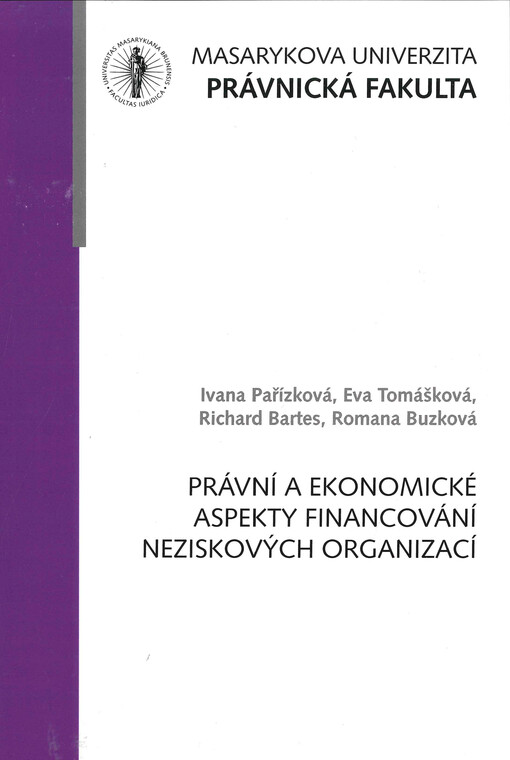 Právní a ekonomické aspekty financování neziskových organizací