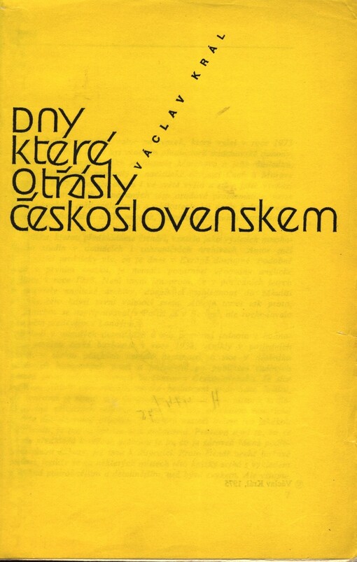 Dny které otřásly Československem