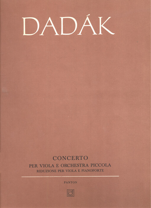 Koncert pro violu a malý orchestr (1976)
