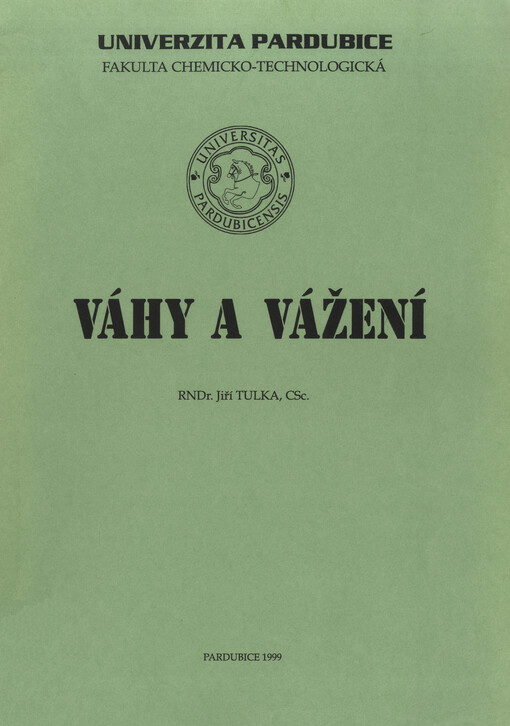 Váhy a vážení