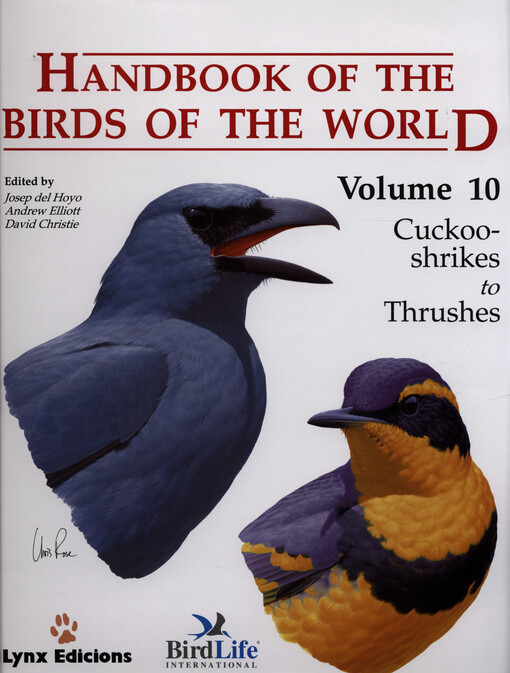 Handbook of the birds of the world, sv. 10
