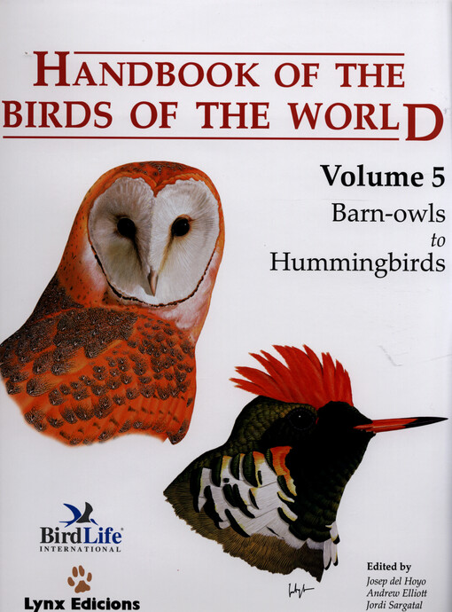 Handbook of the birds of the World. Volume 5, Barn-owls to hummingbirds