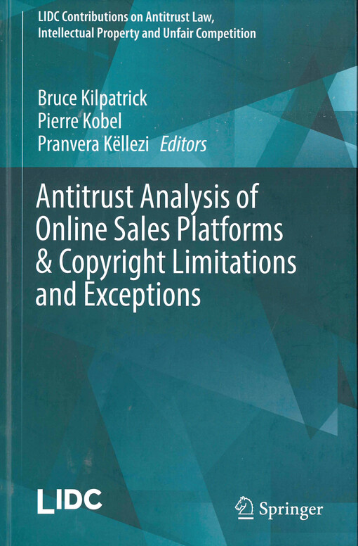 Antitrust analysis of online sales platforms & copyright limitations and exceptions