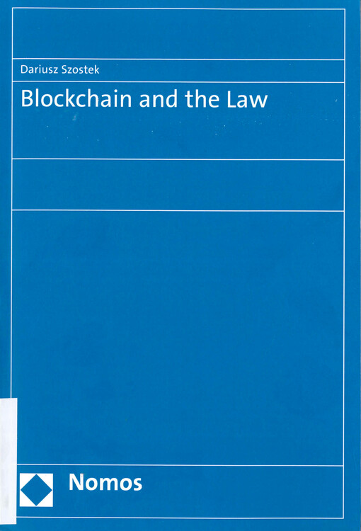 Blockchain and the law