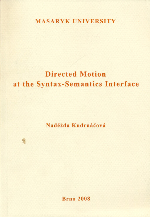 Directed motion at the syntax-semantics interface