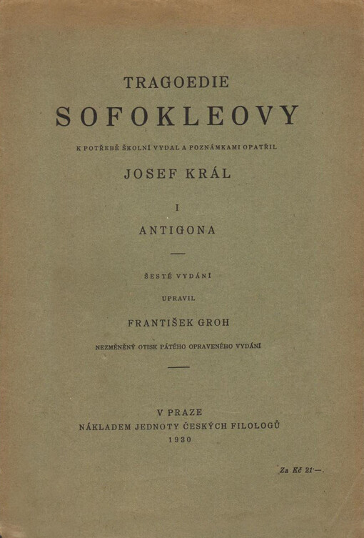 Tragoedie Sofokleovy.