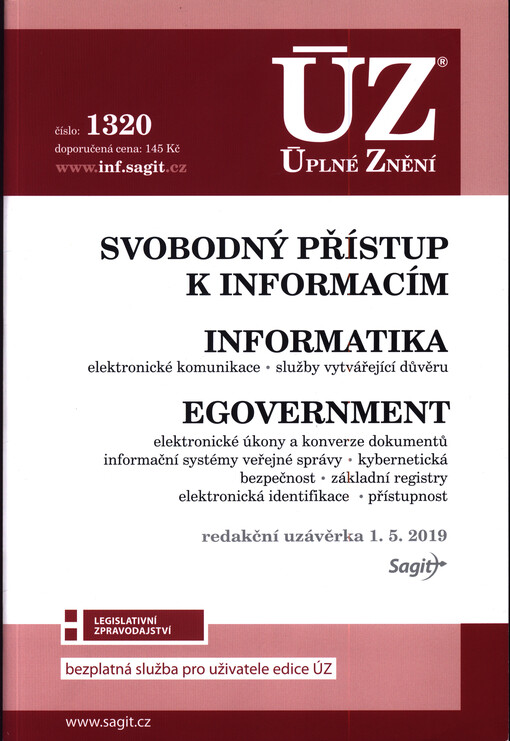 ÚZ č. 1320 Svobodný přístup k informacím, Informatika, eGovernment