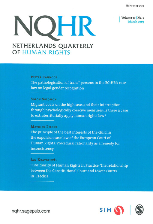 Netherlands quarterly of human rights