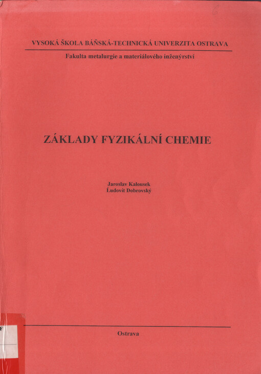 Základy fyzikální chemie