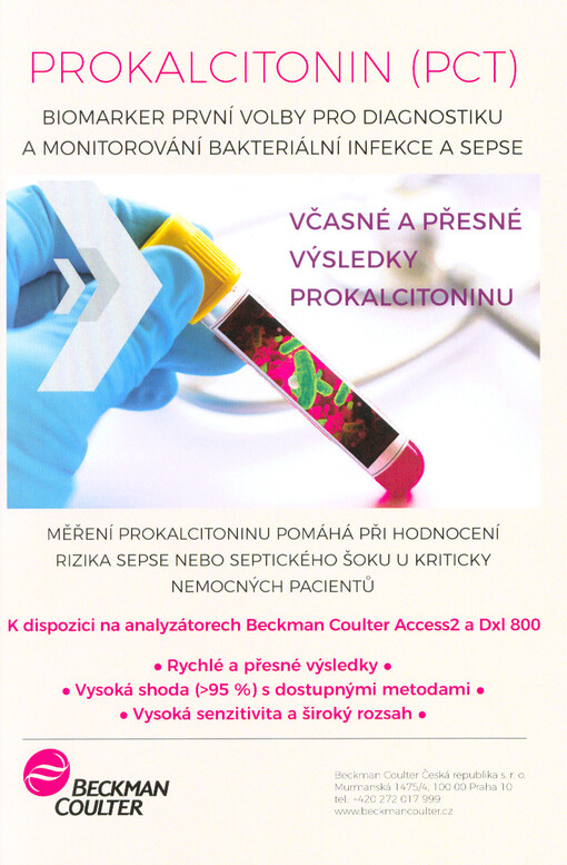 Dialog ... : odborná konference pořádaná pod záštitou České společnosti klinické biochemie a Beckman Coulter Česká republika s.r.o. : program a sborník abstrakt : ...