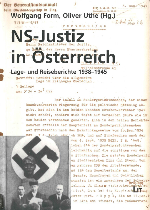NS-Justiz in Österreich : Lage- und Reiseberichte 1938-1945