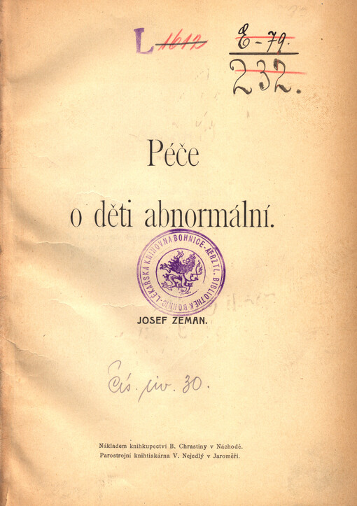 Péče o děti abnormální
