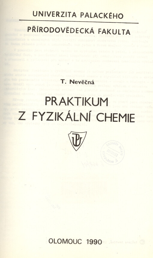 Praktikum z fyzikální chemie