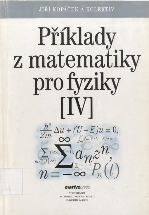 
  Příklady z matematiky pro fyziky
  