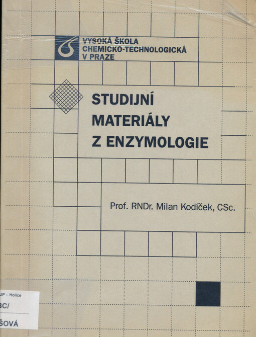 Studijní materiály z enzymologie