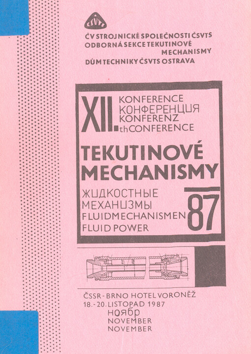12. konference Tekutinové mechanizmy 