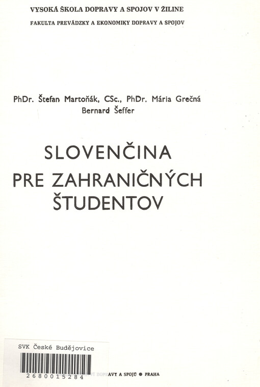 Slovenčina pre zahraničných študentov