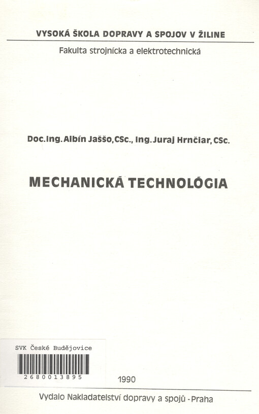 Mechanická technológia