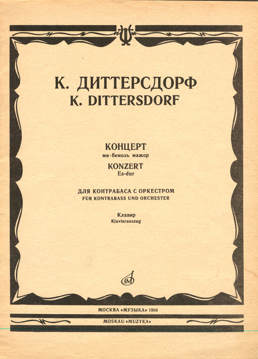 Konzert Es-Dur : für Kontrabass und Orchester