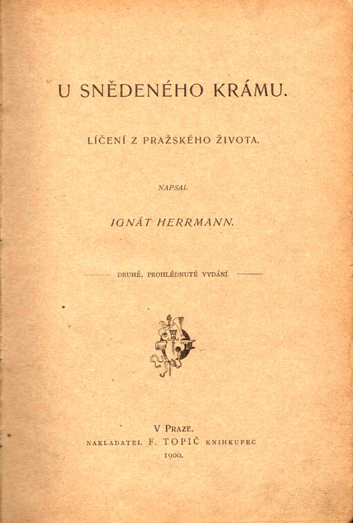 U snědeného krámu :líčení z pražského života