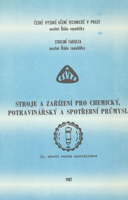 Stroje a zařízení pro chemický, potravinářský a spotřební průmysl