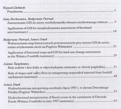 Przemiany środowiska na Pogórzu Karpackim. Tom 1, Procesy, gospodarka, monitoring