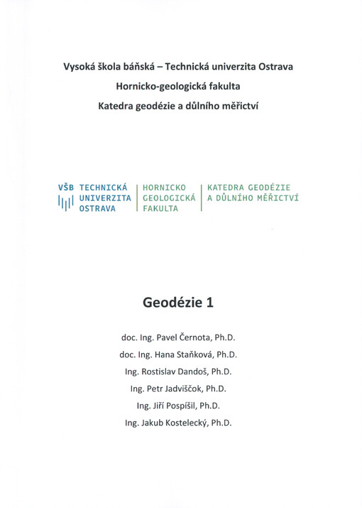 Geodézie 1