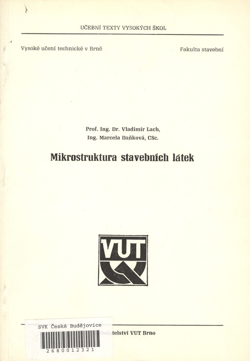 Mikrostruktura stavebních látek