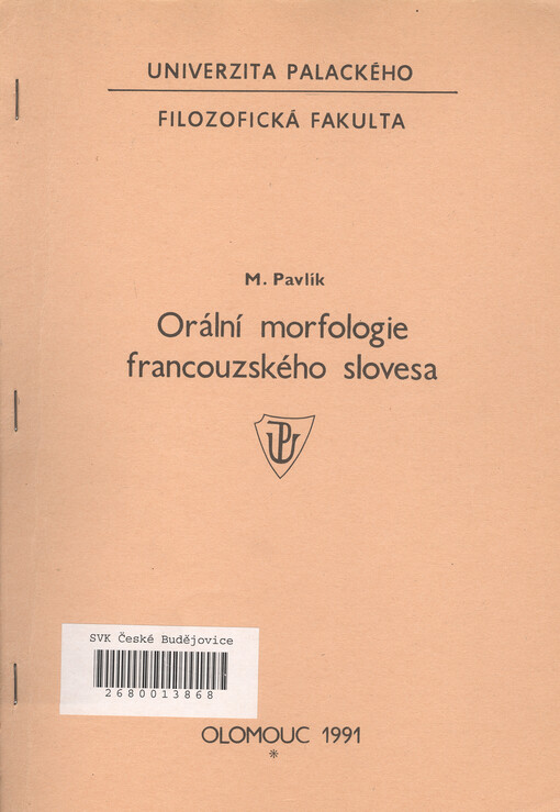 Orální morfologie francouzského slovesa