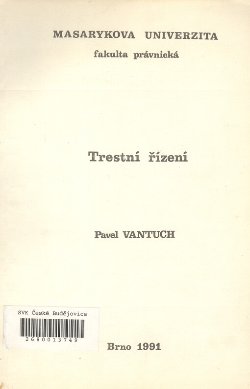 Trestní řízení