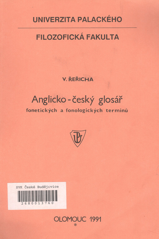 Anglicko-český glosář fonetických a fonologických termínů