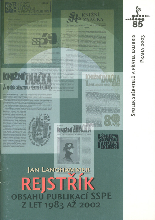 Rejstřík obsahu publikací SSPE z let 1983 až 2002