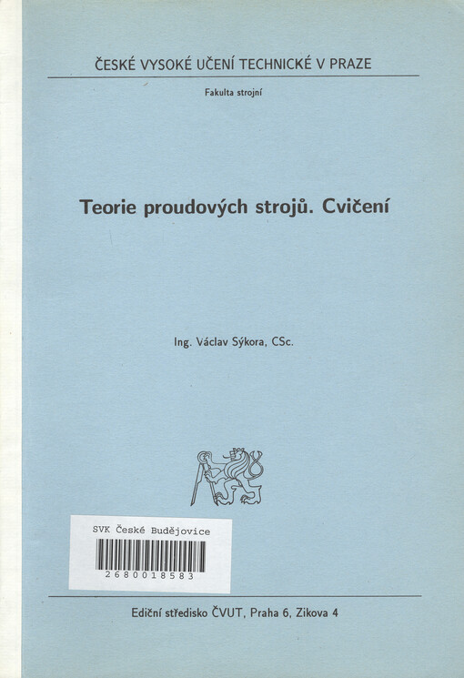 Teorie proudových strojů :cvičení