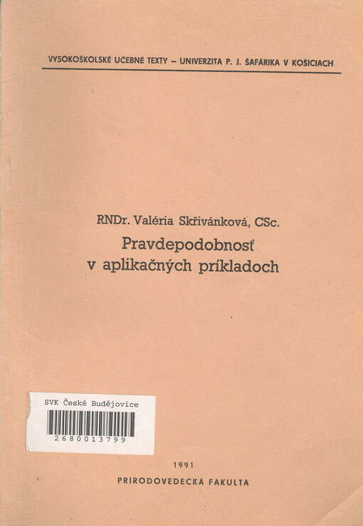 Pravdepodobnosť v aplikačných príkladoch