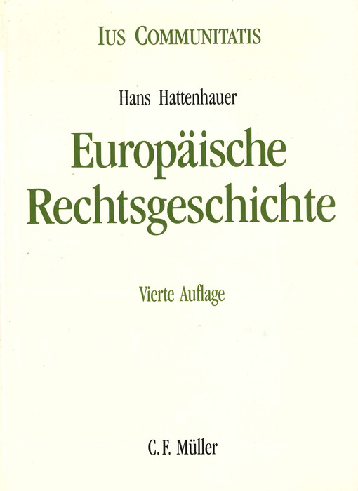 Europäische Rechtsgeschichte
