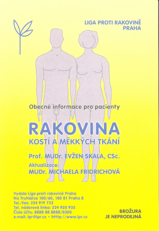 Rakovina kostí a měkkých tkání : obecné informace pro pacienty