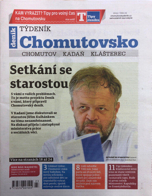 Týdeník Chomutovsko : opravdu chomutovský týdeník