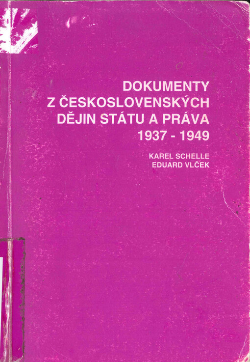 Dokumenty z československých dějin státu a práva
