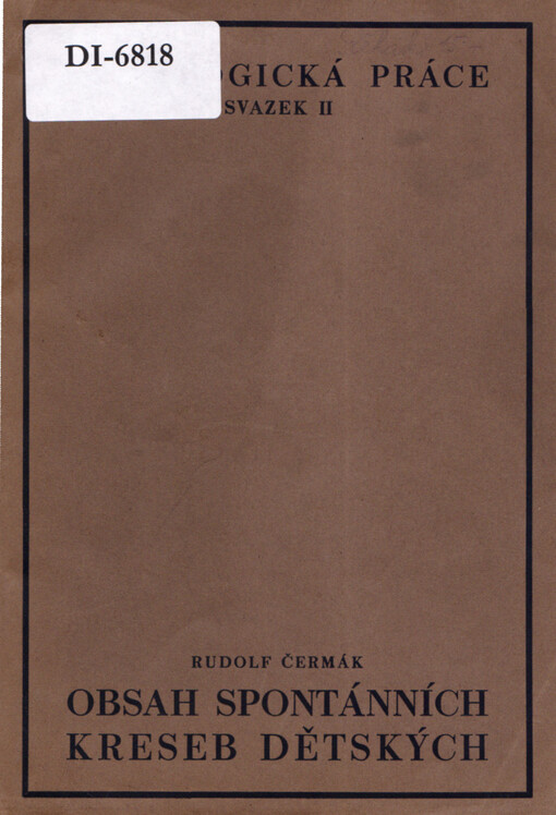Obsah spontanních kreseb dětských