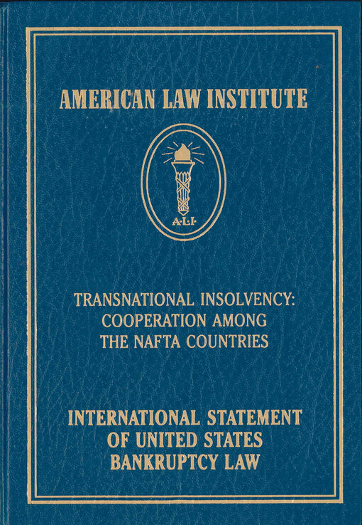 International statement of United States bankruptcy law
