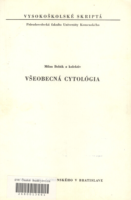 Všeobecná cytológia