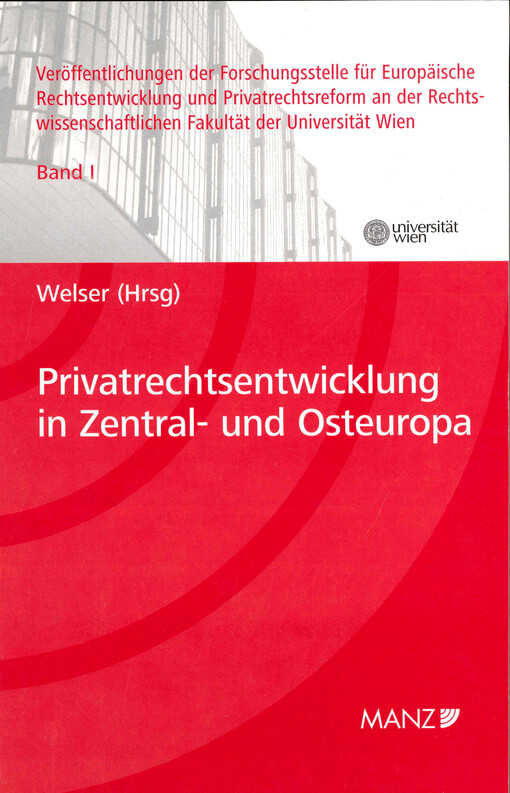 Privatrechtsentwicklung in Zentral- und Osteuropa