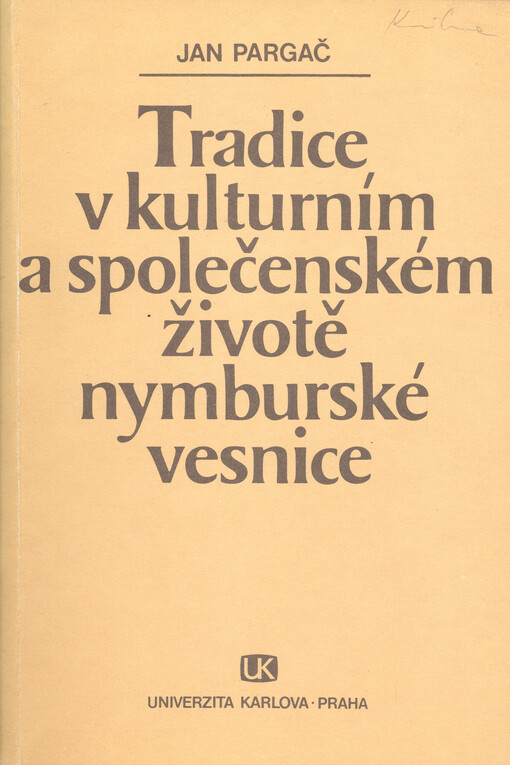 Tradice v kulturním a společenském životě nymburské vesnice