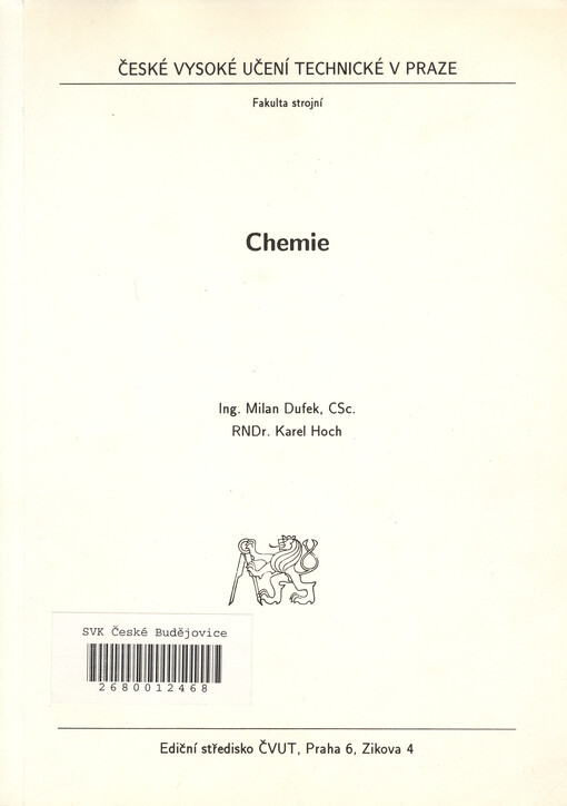Chemie : určeno pro stud. fak. strojní